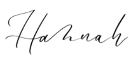 Hannah first name signature